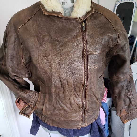 AVIATOR Bomber jacket 💯 AUTHENTIC - Picture 2 of 4